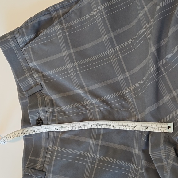 GRAND SLAM SHORTS GREY PLAID SZ 36 - Picture 6 of 9
